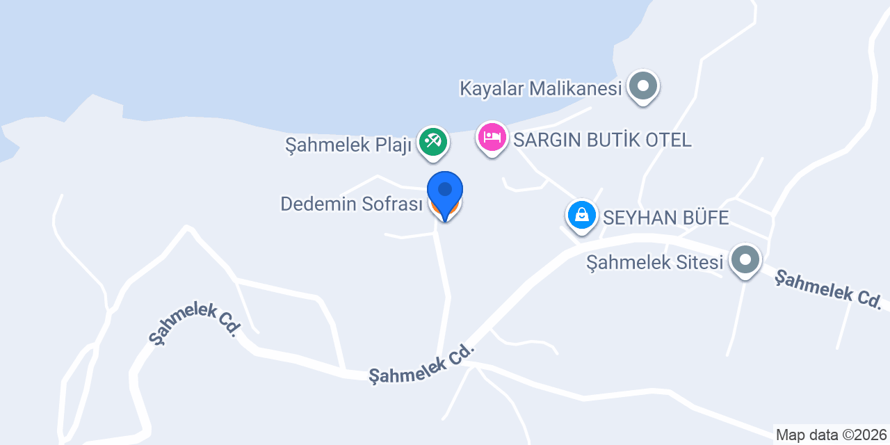 Dedemin Sofrası konumu