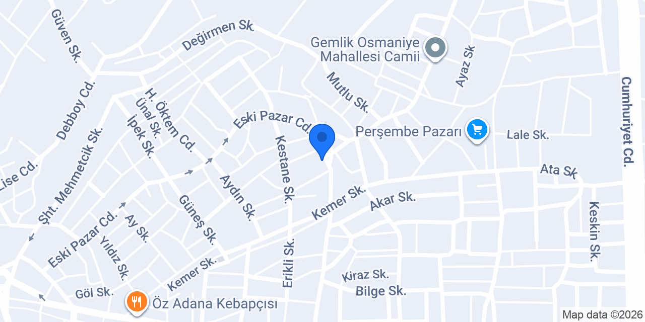 Gemduş Duşakabin & Jakuzi konumu