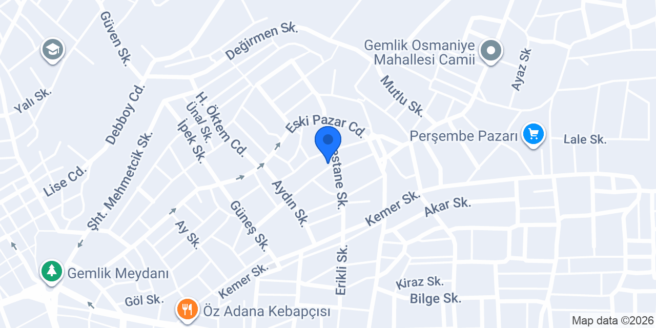 Elif halı yıkama Gemlik konumu