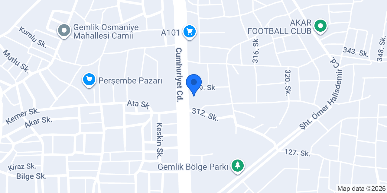 Gemlik Garage konumu