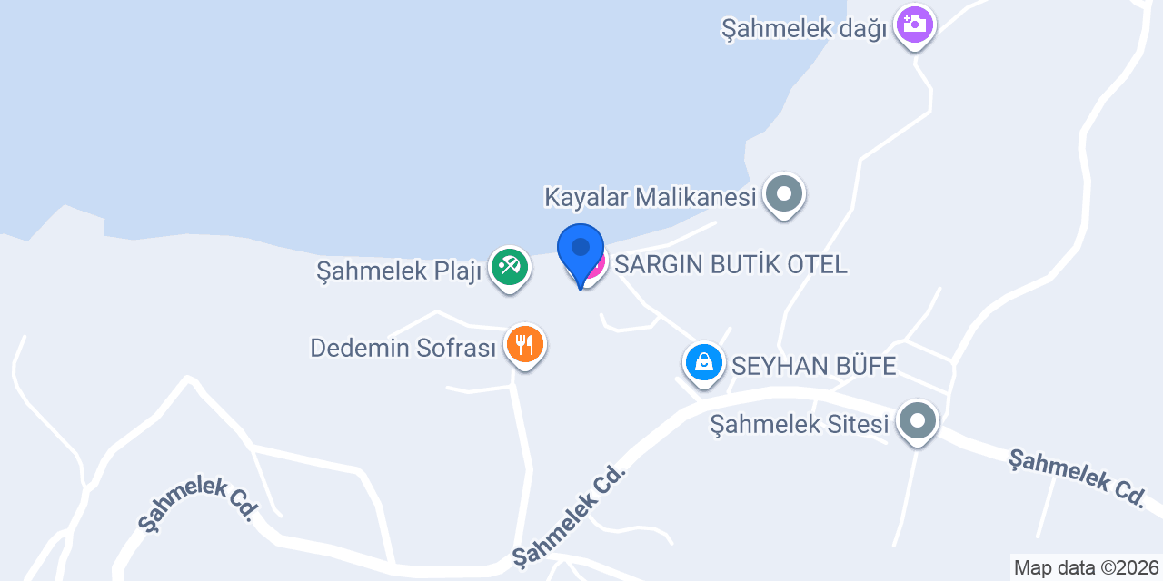 SARGIN BUTİK OTEL konumu
