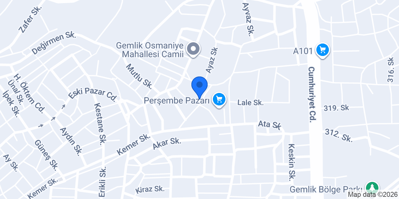 Gemlik Şirinler Anaokulu konumu