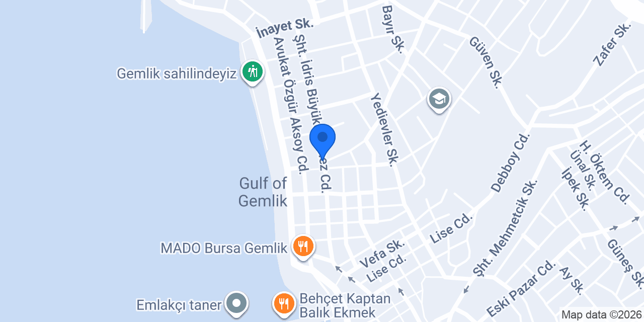Sarıyerim pide & Börek Gemlik konumu