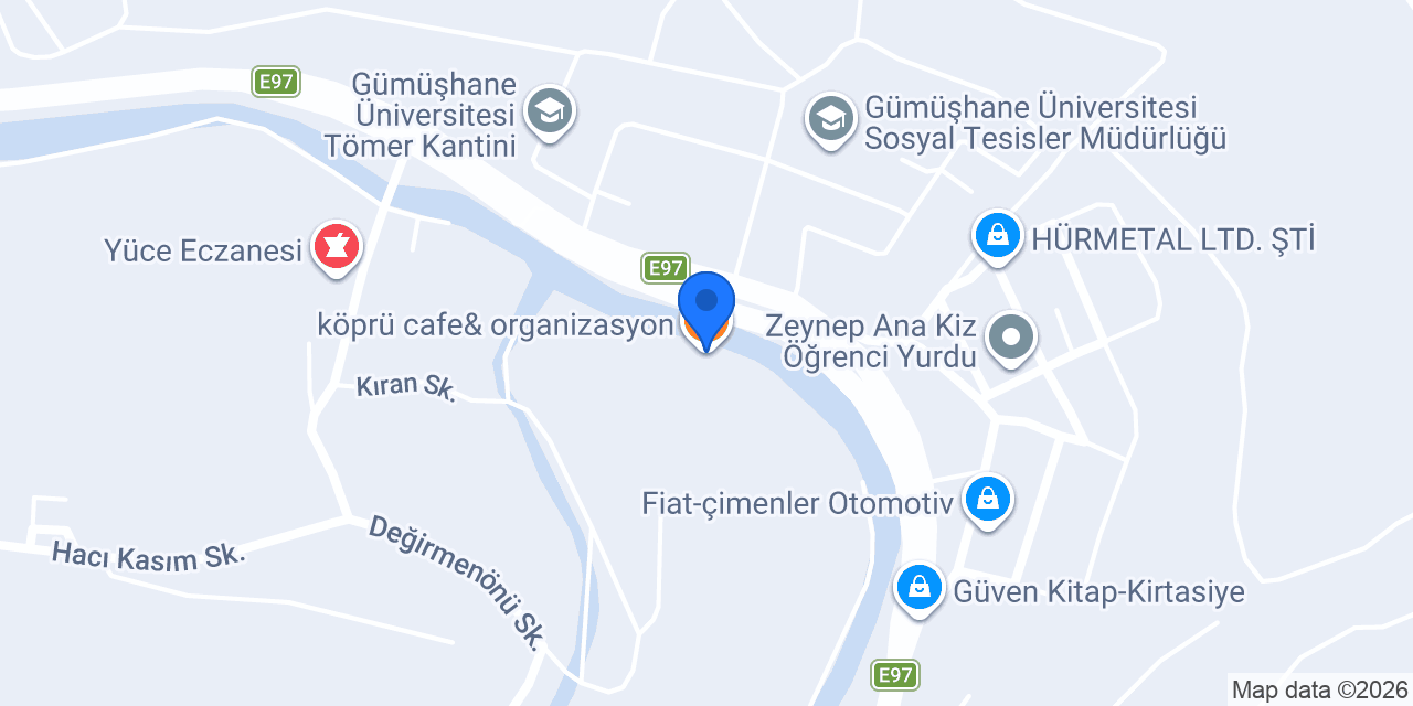 köprü cafe& organizasyon konumu