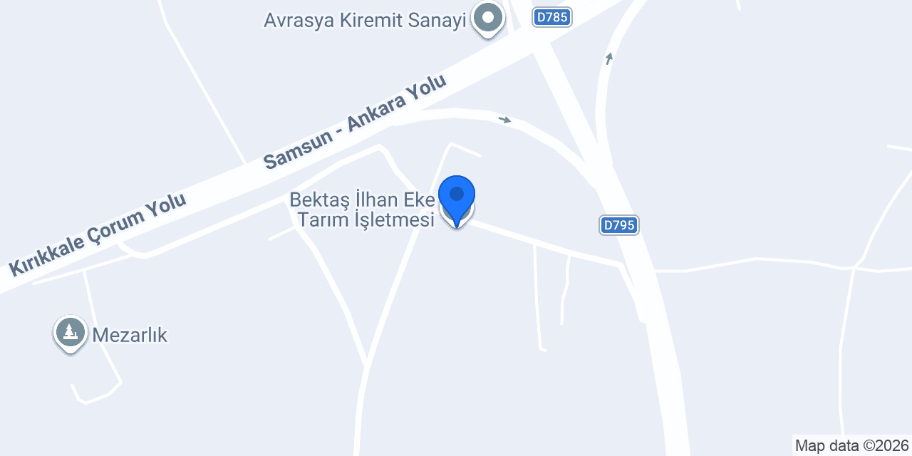 Bektaş İlhan Eke Tarım İşletmesi konumu