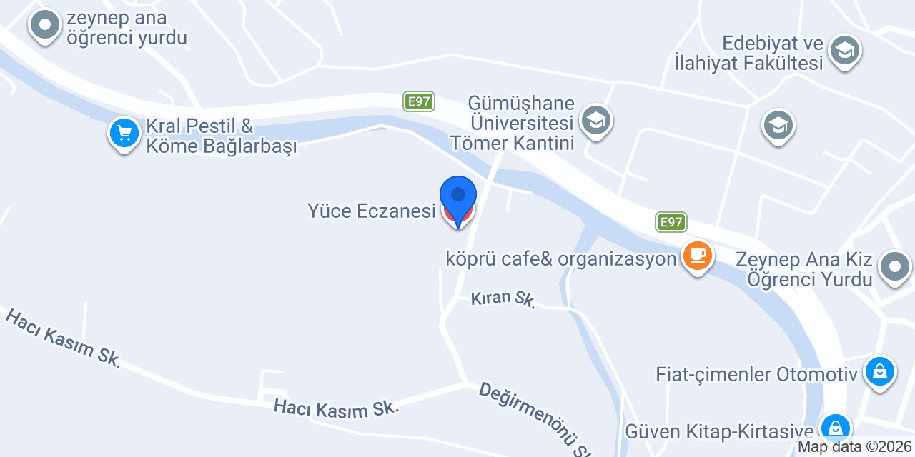 Yüce Eczanesi konumu