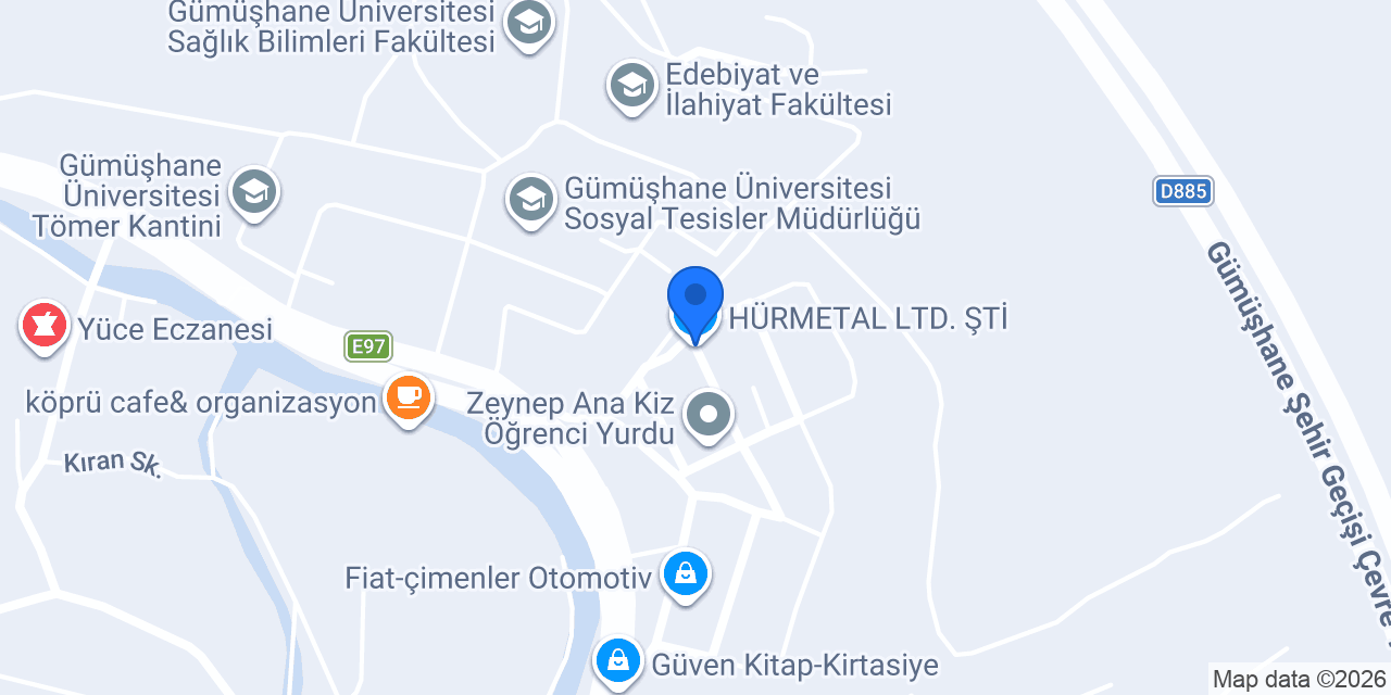 HÜRMETAL LTD. ŞTİ. konumu