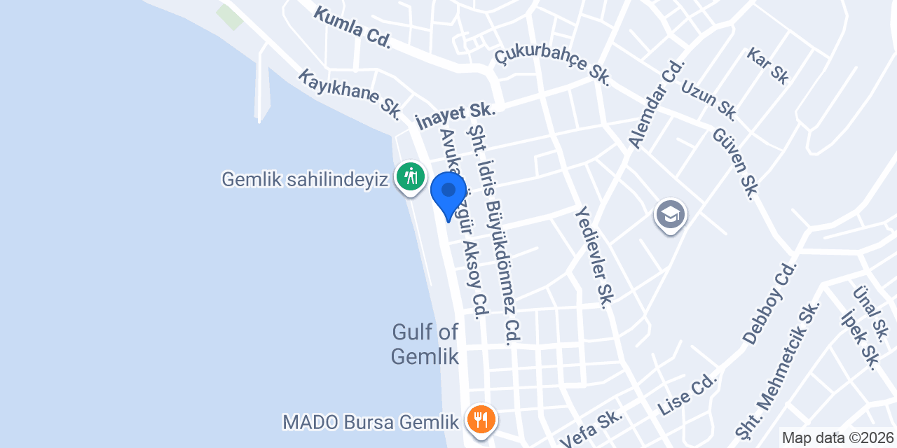 Cihangir fastfood Gemlik konumu