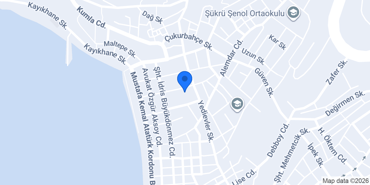 Gemlik Atatürk İlkokulu konumu