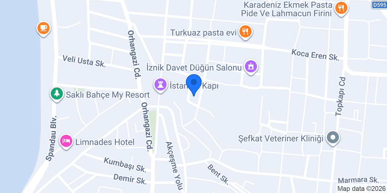 İznik İstanbulkapı Eğitim ve Kültüre Yardım Derneği konumu