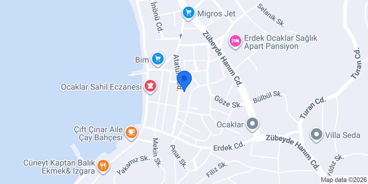 ocaklar taksi Erdek konumu
