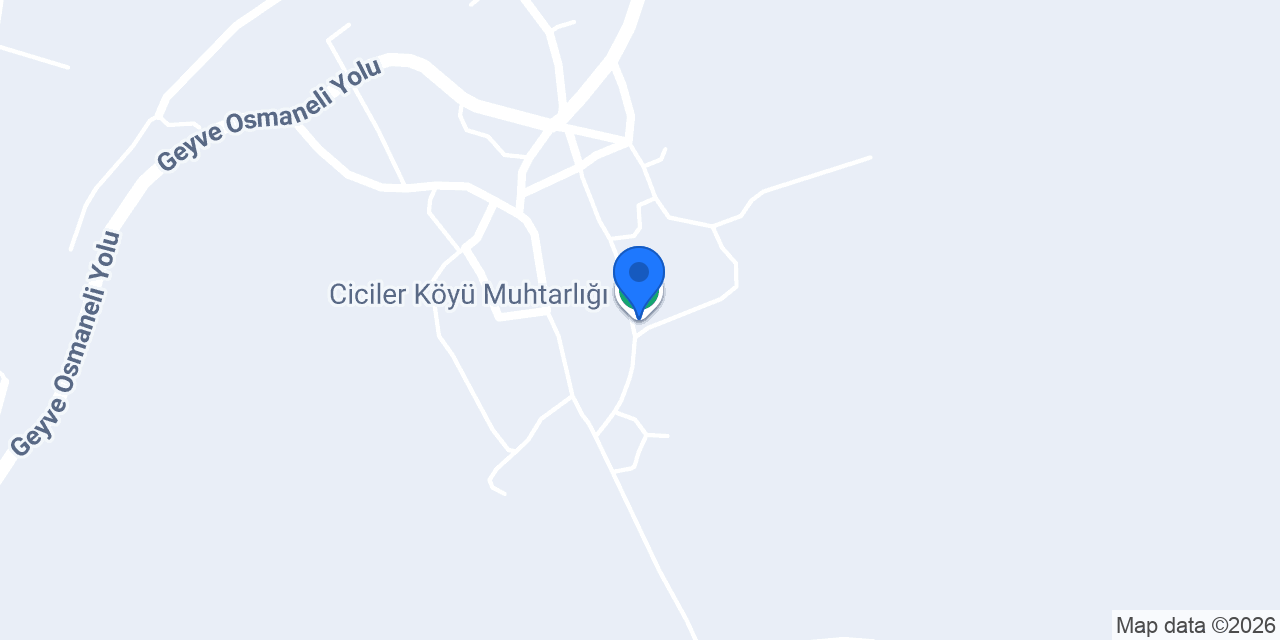 Ciciler Köyü Muhtarlığı konumu