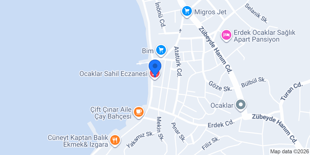 Ocaklar Cadde Fast food konumu