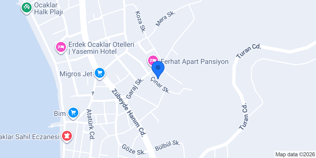 Ocaklar Güven Villa konumu