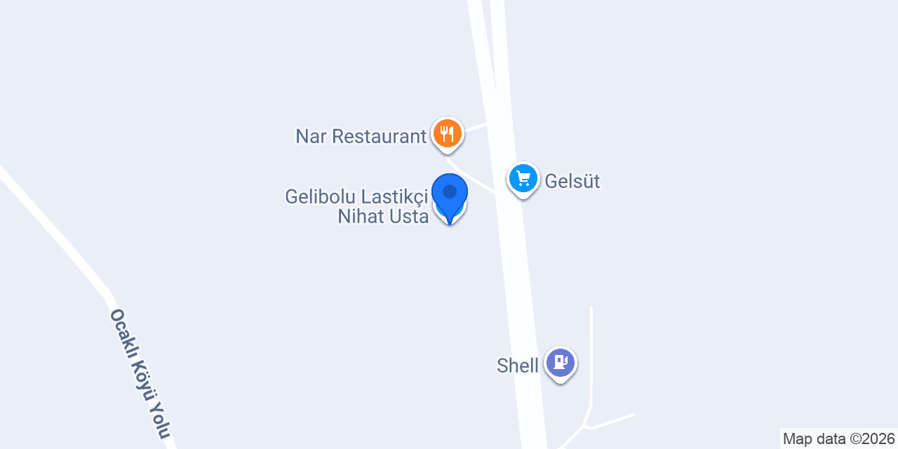 Gelibolu Lastikçi Nihat Usta konumu