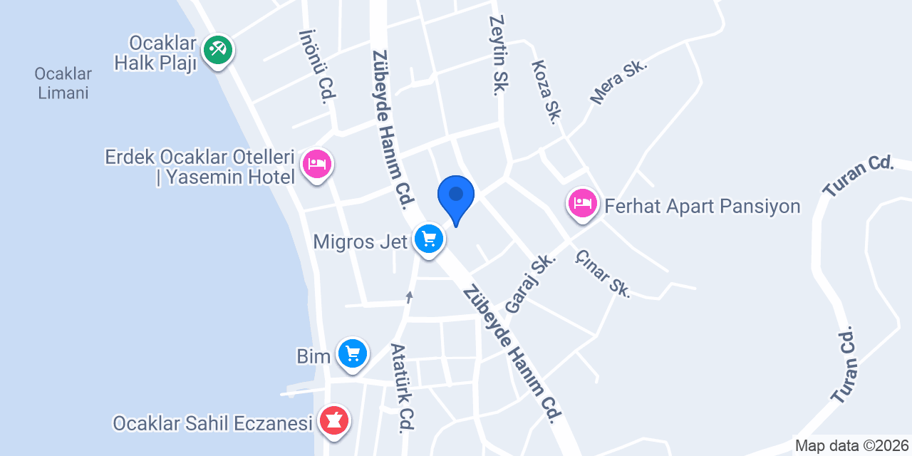 Aycan Apart Pansiyon konumu