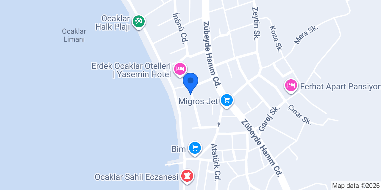Ocaklar Apart Nil Otel konumu