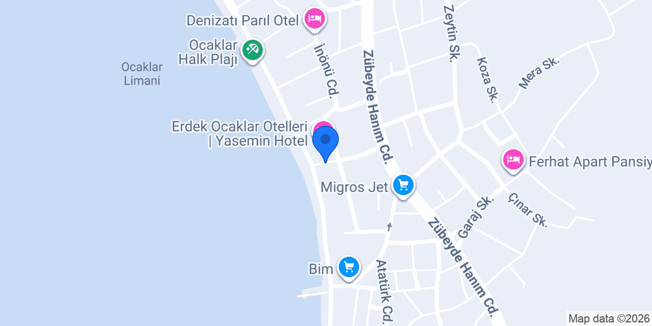 EZGI APART OTEL konumu