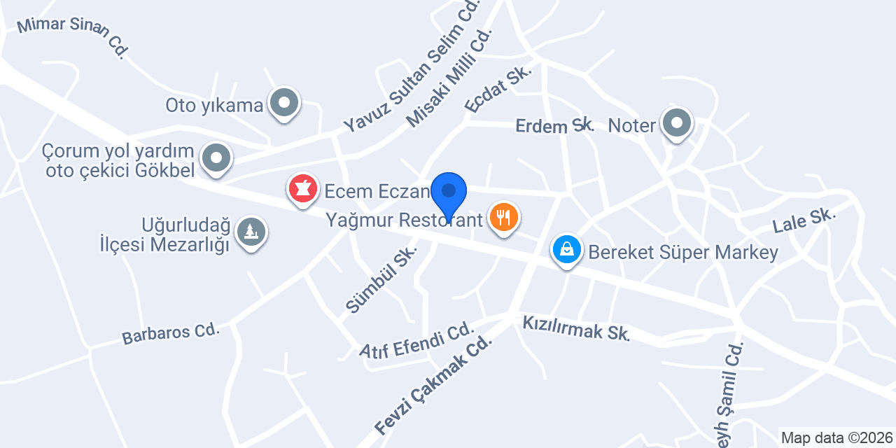 Uğurludağ Halk Eğitim Merkezi konumu