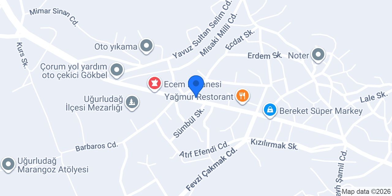 Uğurludağ Turizm Taşıma Acentesi konumu