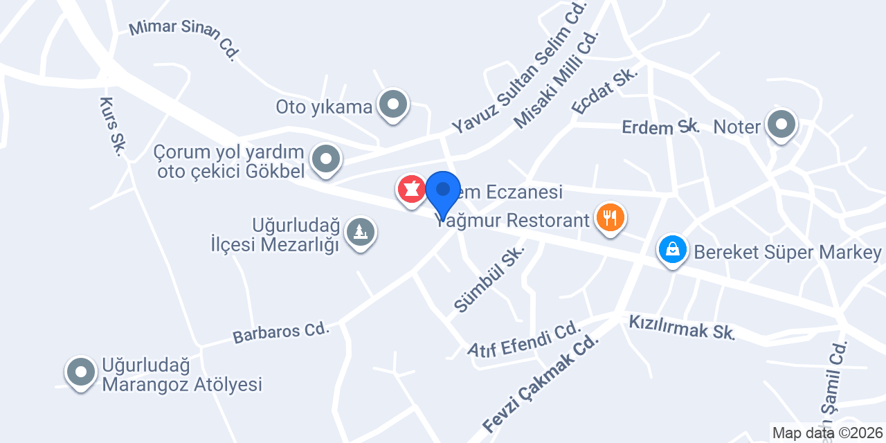 Uğurludağ Terzisi konumu