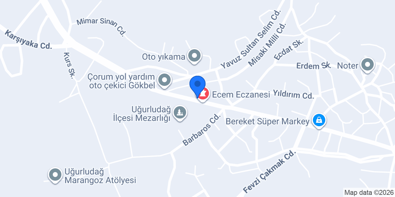 Uğurludağ Aile Sağlık Mer. konumu