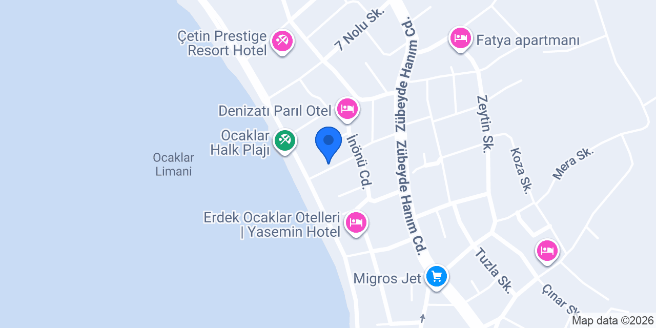 Çağlayan Apart Otel konumu