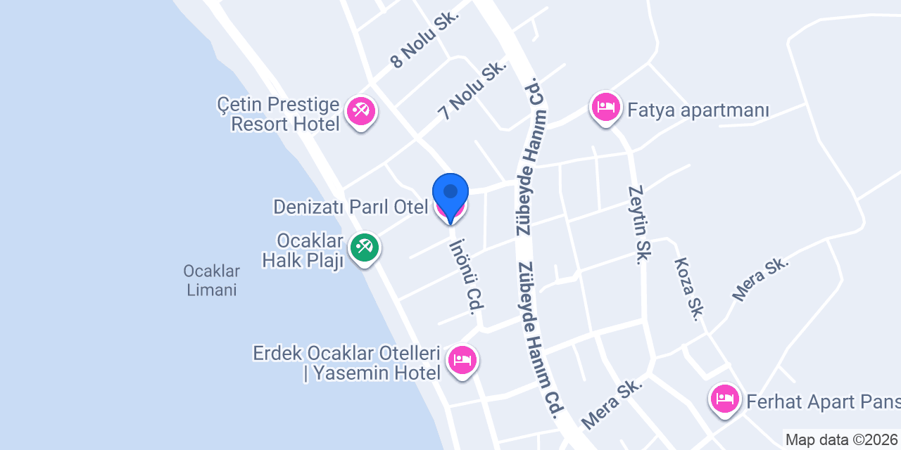 Denizatı Parıl Otel konumu
