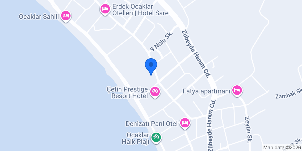 Devrim Resort Otel Erdek Ocaklar konumu