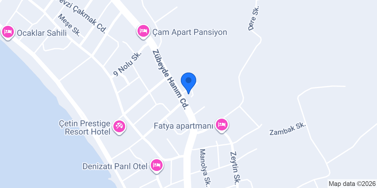 Akyüz Apart & Pansiyon konumu