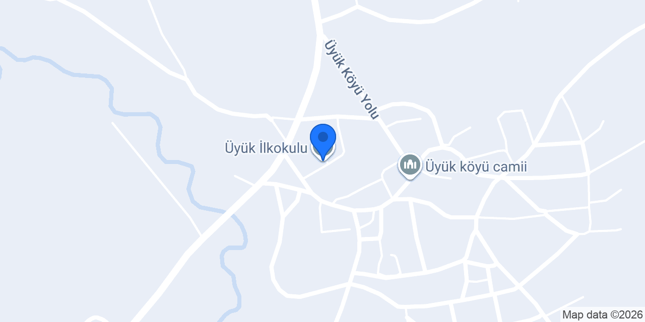 Üyük İlkokulu konumu