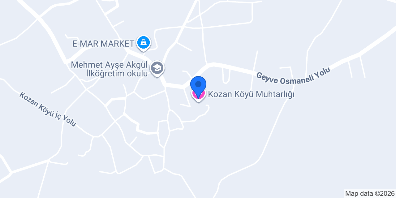 Kozan Köyü Muhtarlığı konumu