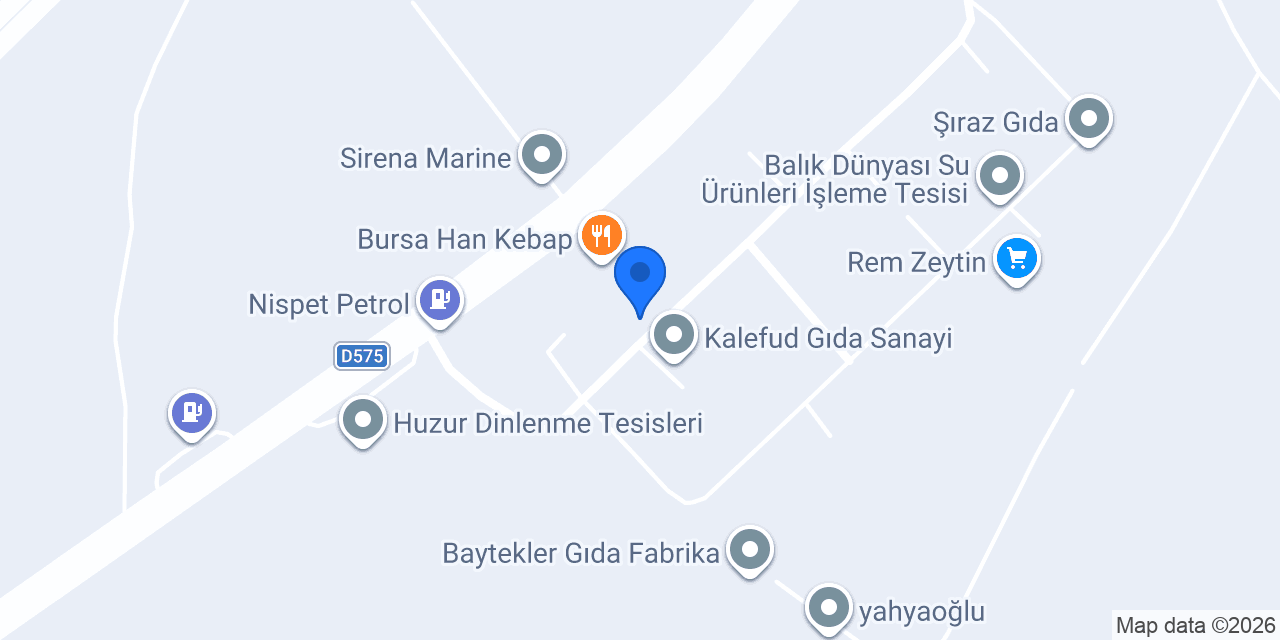 Akınoğlu Ambalaj konumu