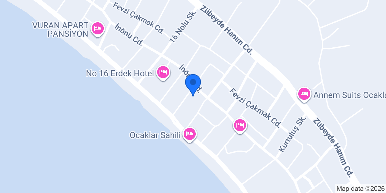 Ocaklar Varhan Apart Otel konumu