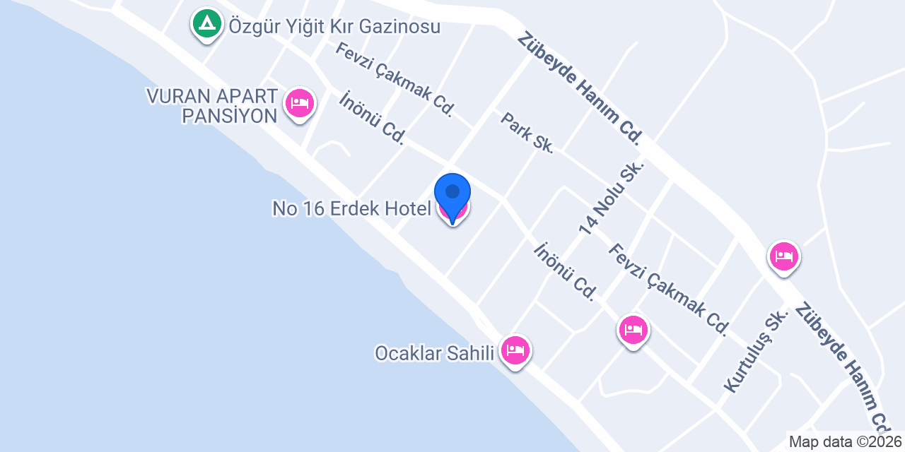 No 16 Erdek Hotel konumu