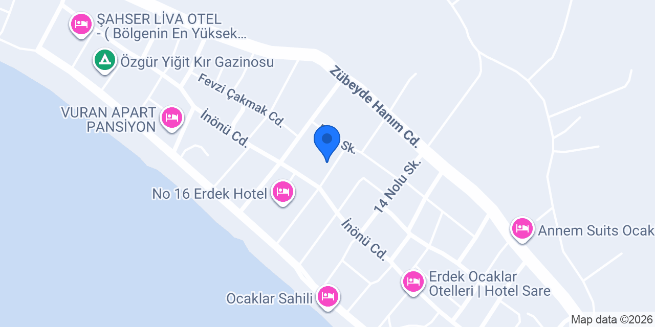 Açelya pansiyon konumu
