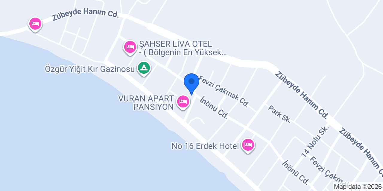Aydın Apart Pansiyon konumu