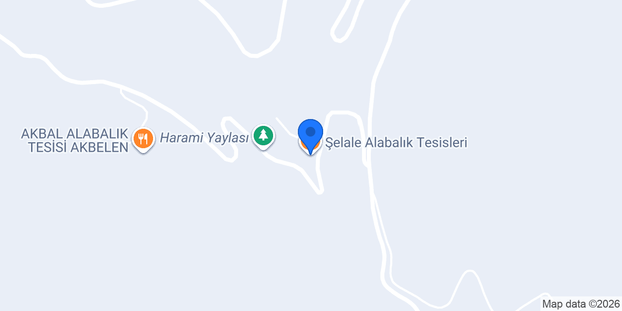 Şelale Alabalık Tesisleri konumu