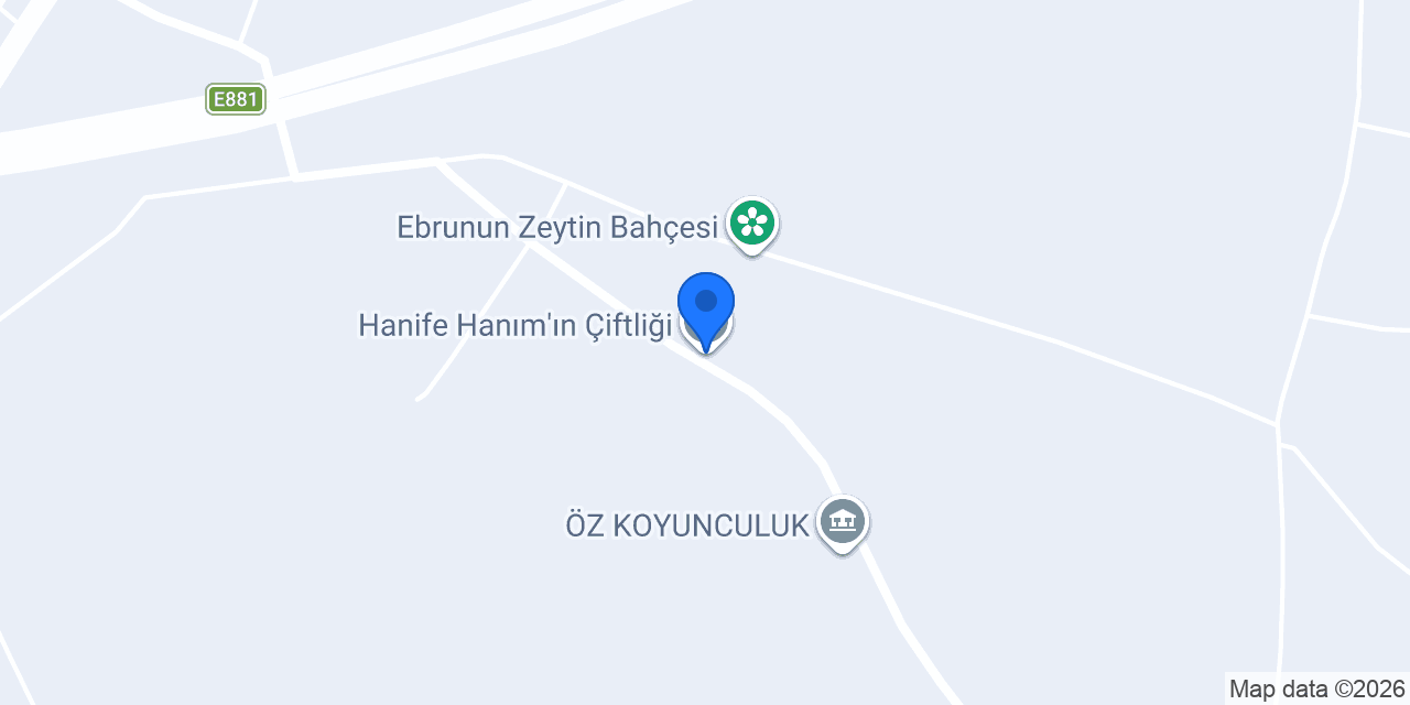 Hanife Hanım'ın Çiftliği konumu