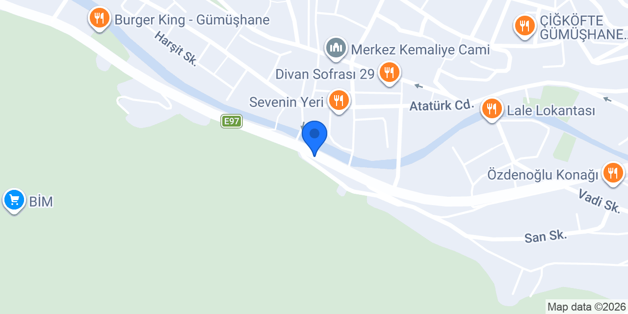 Dora-Gümüşhane konumu