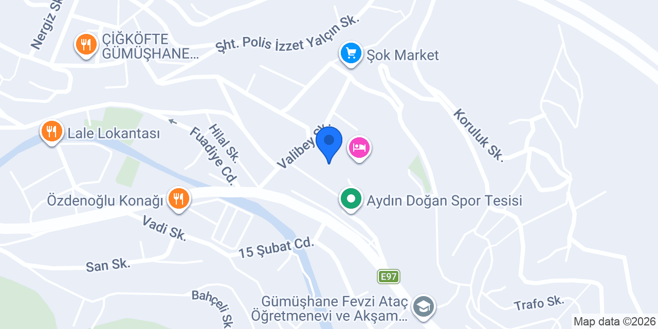 Gümüşhane Lisesi konumu
