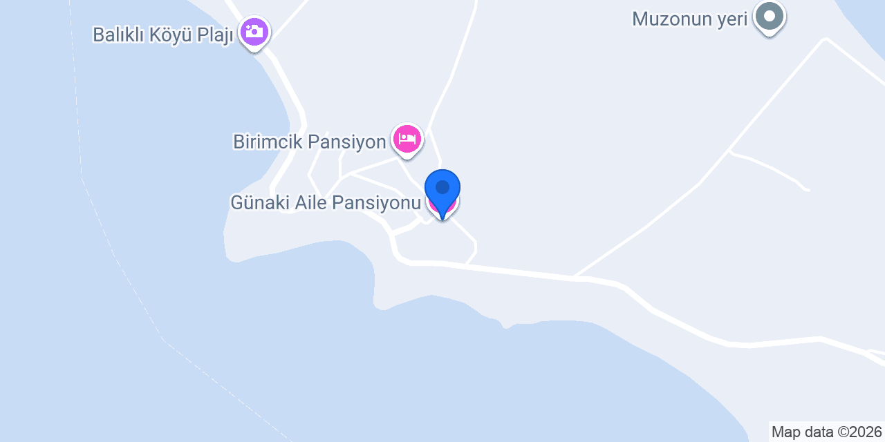 Günaki Aile Pansiyonu konumu