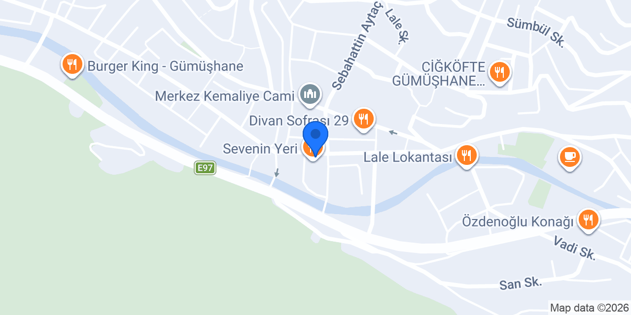 Garanti BBVA Gümüşhane Şubesi konumu