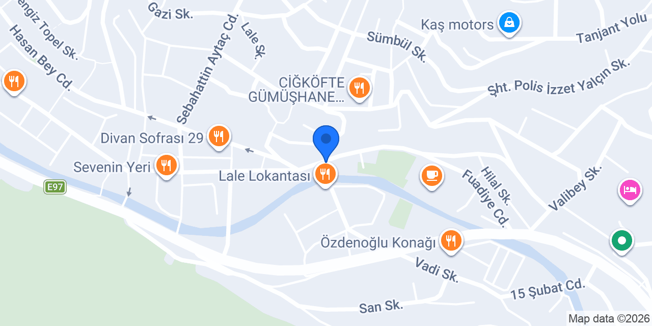 Gümüşhane Taksi konumu