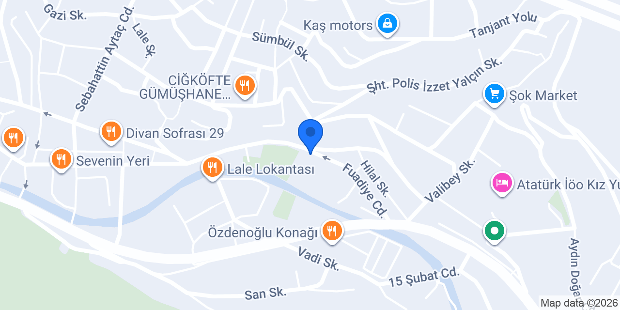 KARADENİZ DÖŞEME konumu