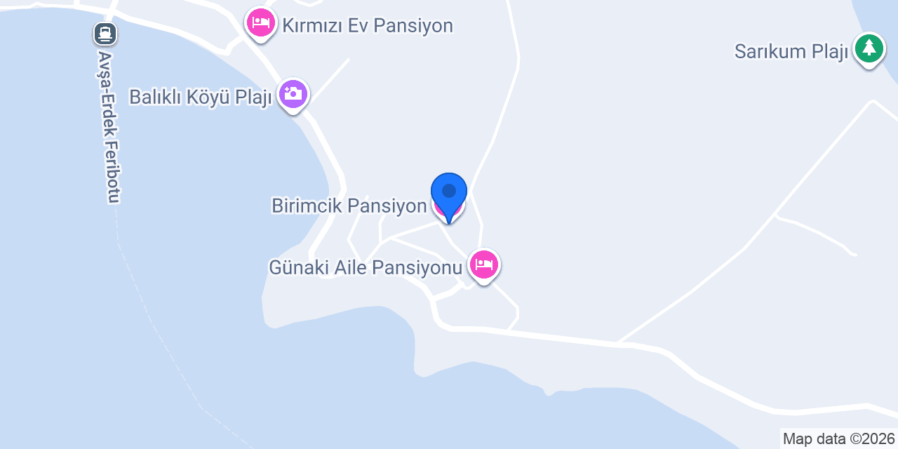 Birimcik Pansiyon konumu