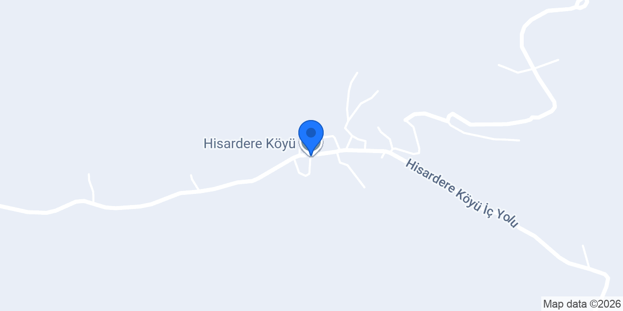 Hisardere Köyü konumu