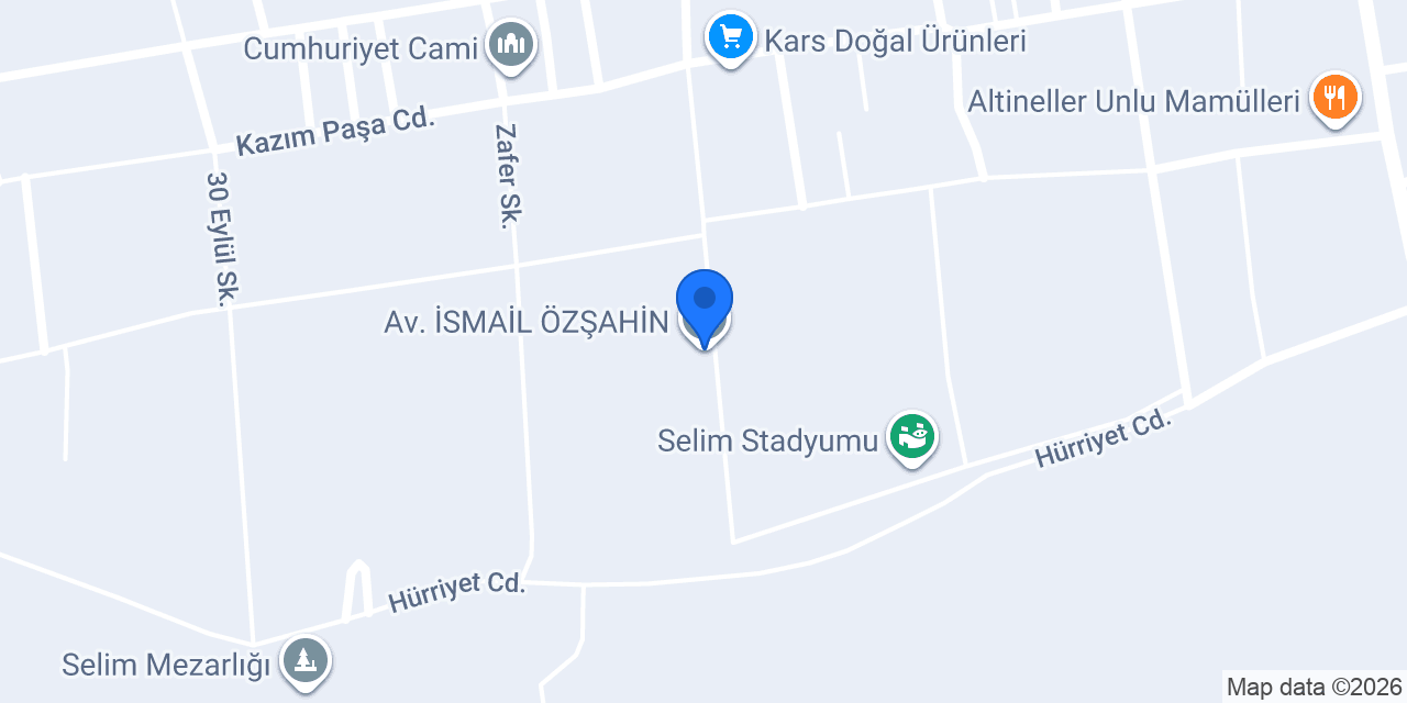 Av. İSMAİL ÖZŞAHİN konumu
