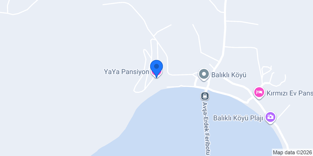 YaYa Pansiyon konumu