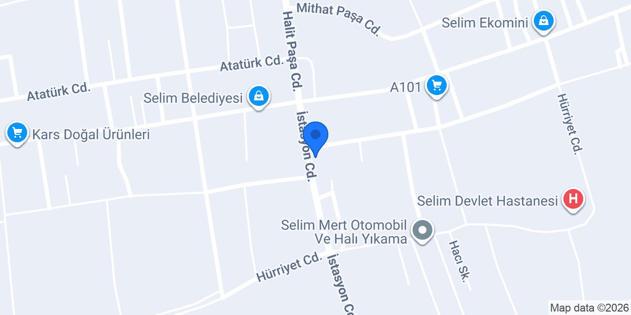 1230 Sayılı Selim Tarım Kredi Kooperatifi konumu
